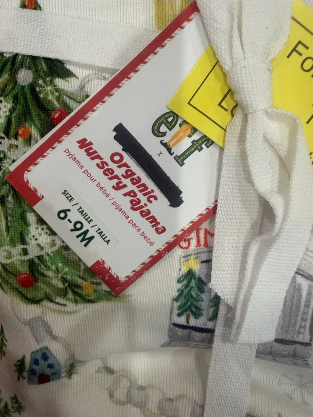 NWT Pottery Barn Kids Buddy ELF Movie Pajamas Organic Sleeper 3/6 6-9 12/18 24